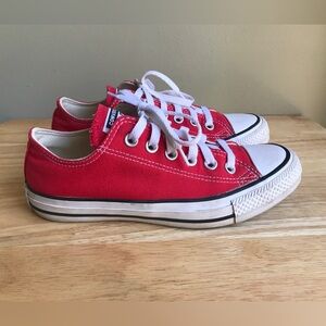 Converse All Star Chuck Taylor Canvas Sneakers Red Size: US Women 6.5 EUR 37